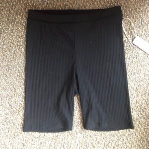 Black biker shorts
